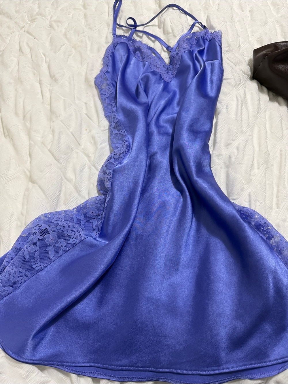 Victoria's Secret Lavender Satin-Look Lace Slip